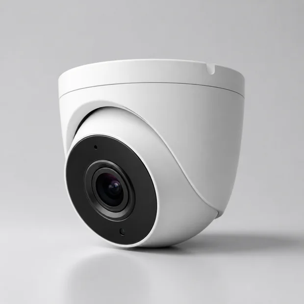 Unbranded simulated security camera product render